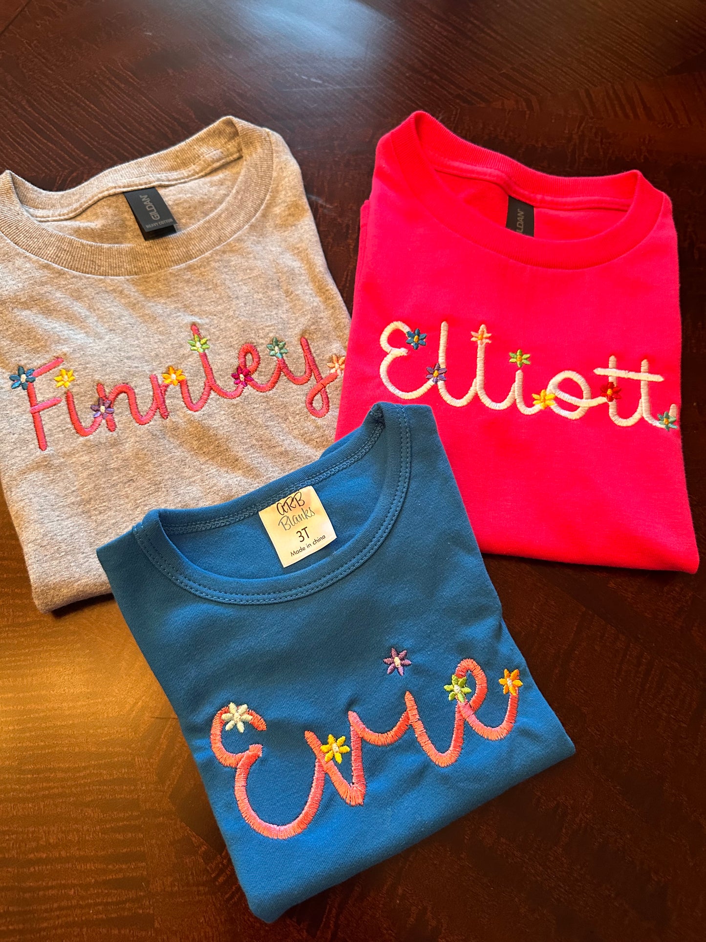 Personalized Flower Name Shirt