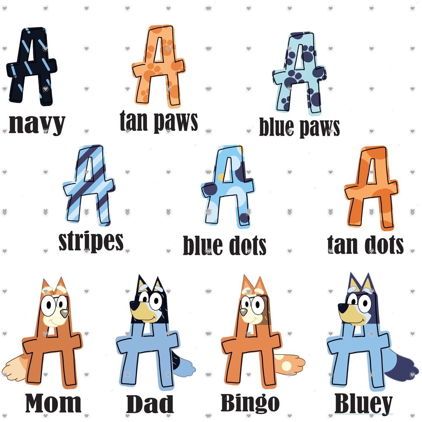 Personalized Blue Dog Themed Sticker
