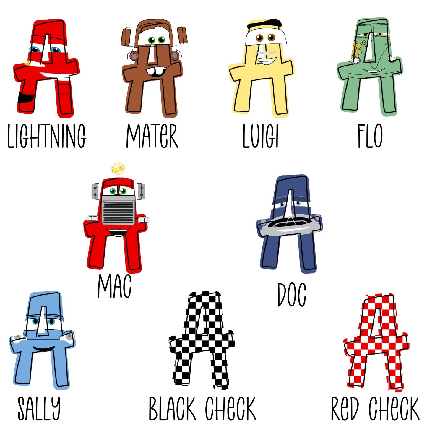 Cars Inspired Personalized Pillowcase