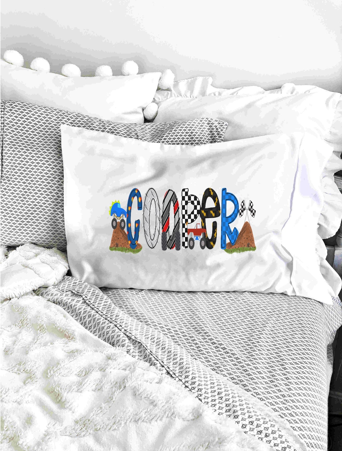 Car and Truck Lover Personalized Pillowcase