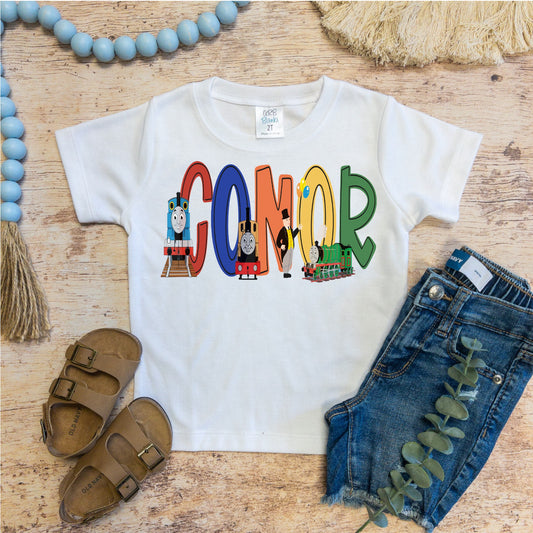 Thomas the Tank Engine Inspired Personalized Shirt