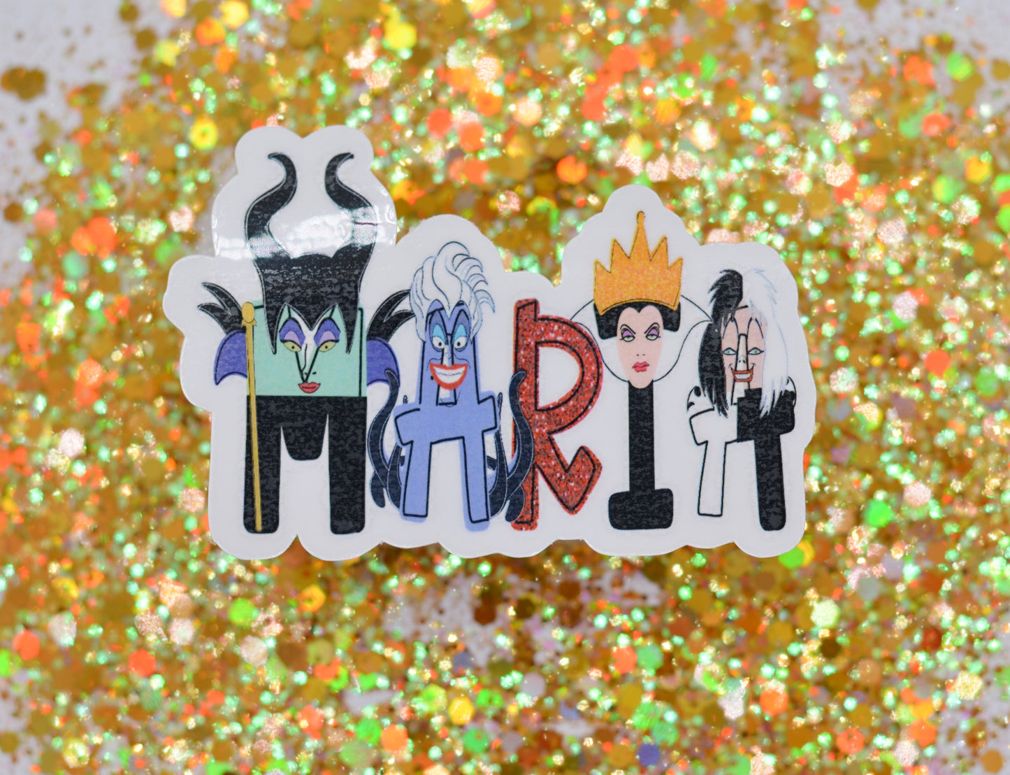 Villain Personalized Name Stickers