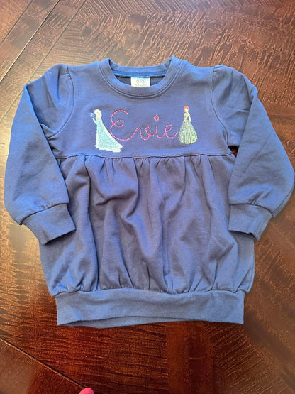 Embroidered Princess Sweatshirt