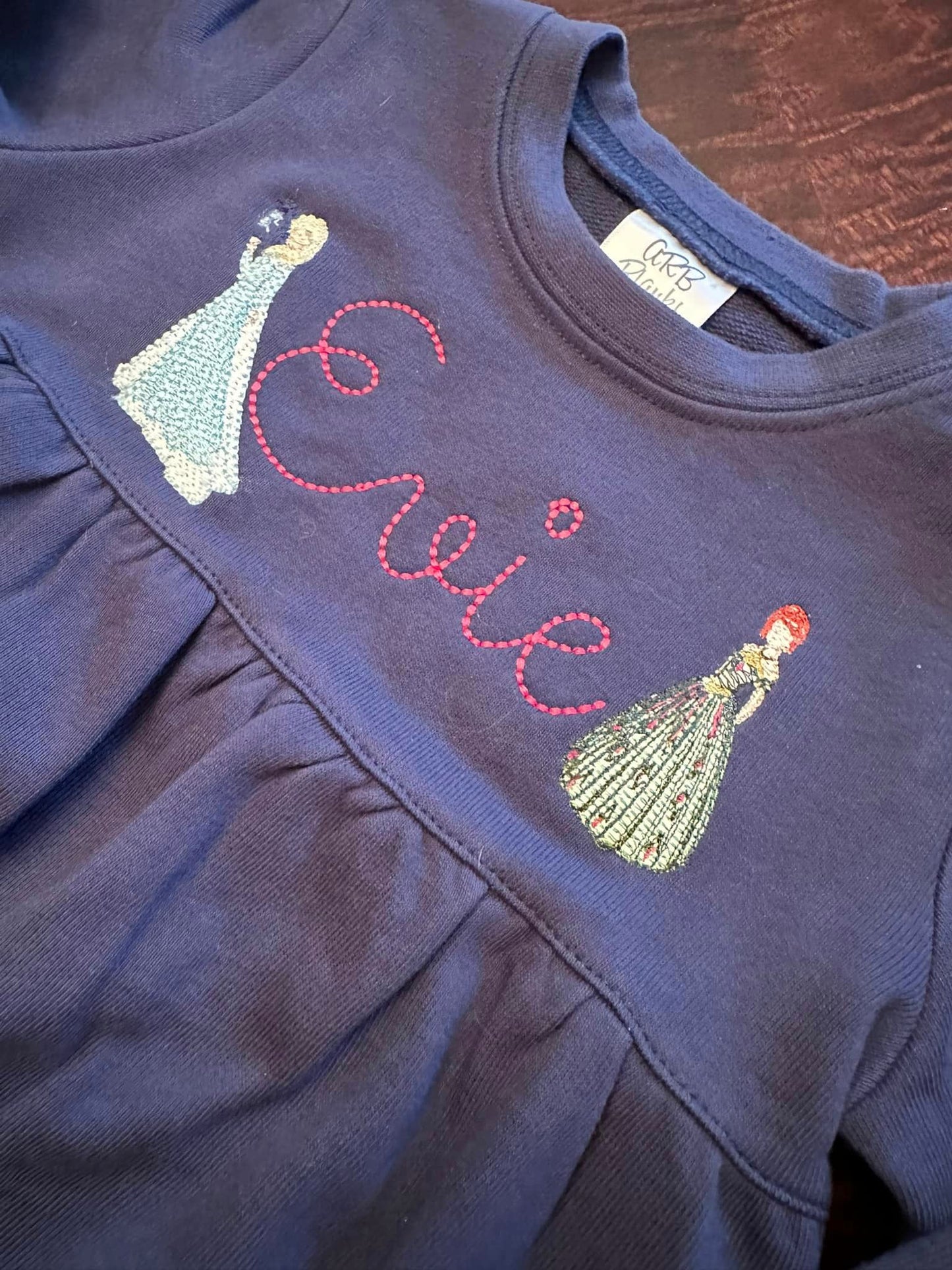 Embroidered Princess Sweatshirt