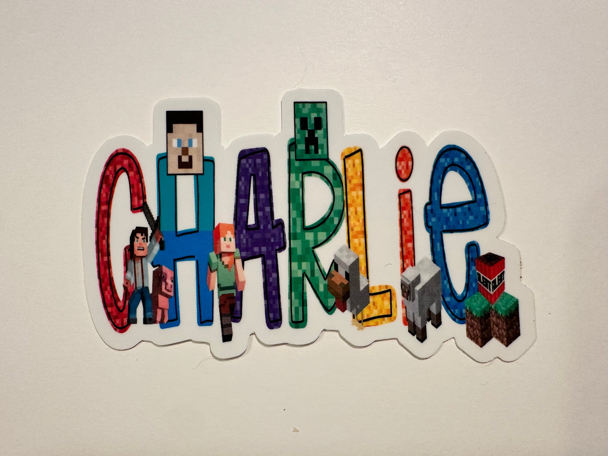 Personalized Pixel Sticker – Lockwood Ave Studio