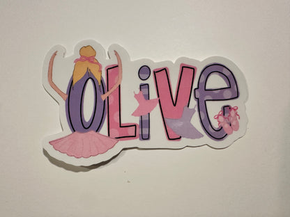 Personalized Ballet Sticker - The Perfect Gift for Dancers of All Ages!