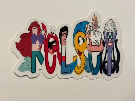 Personalized Little Mermaid Sticker