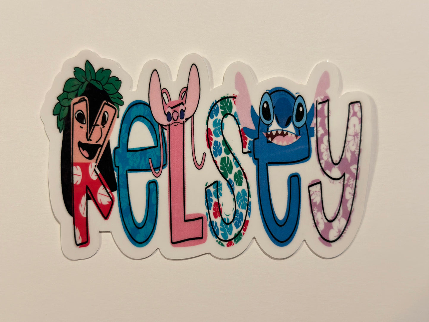 Lilo and Stitch Personalized Sticker