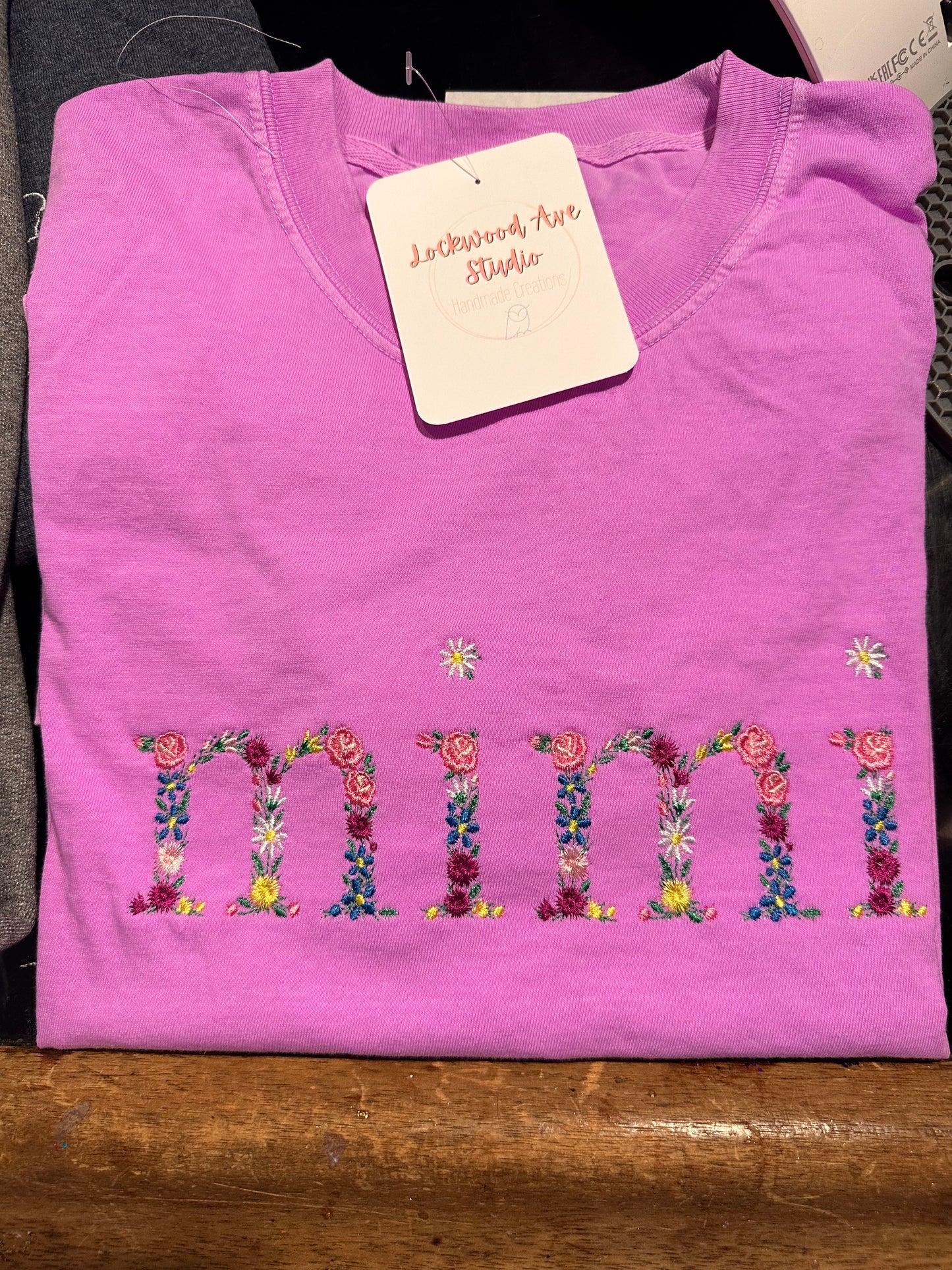 Personalized Floral Embroidered “Mama” Shirt | Custom Mother’s Day Shirt | Comfort Colors Tee | Embroidered Mom Gift | Floral Name Shirt