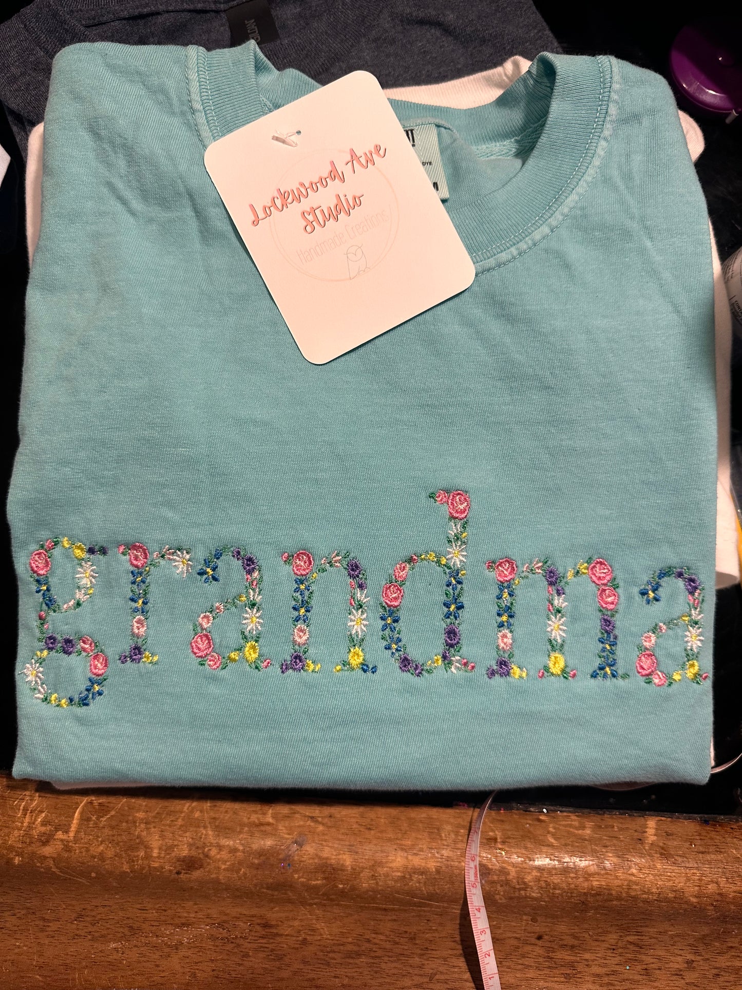 Personalized Floral Embroidered “Mama” Shirt | Custom Mother’s Day Shirt | Comfort Colors Tee | Embroidered Mom Gift | Floral Name Shirt