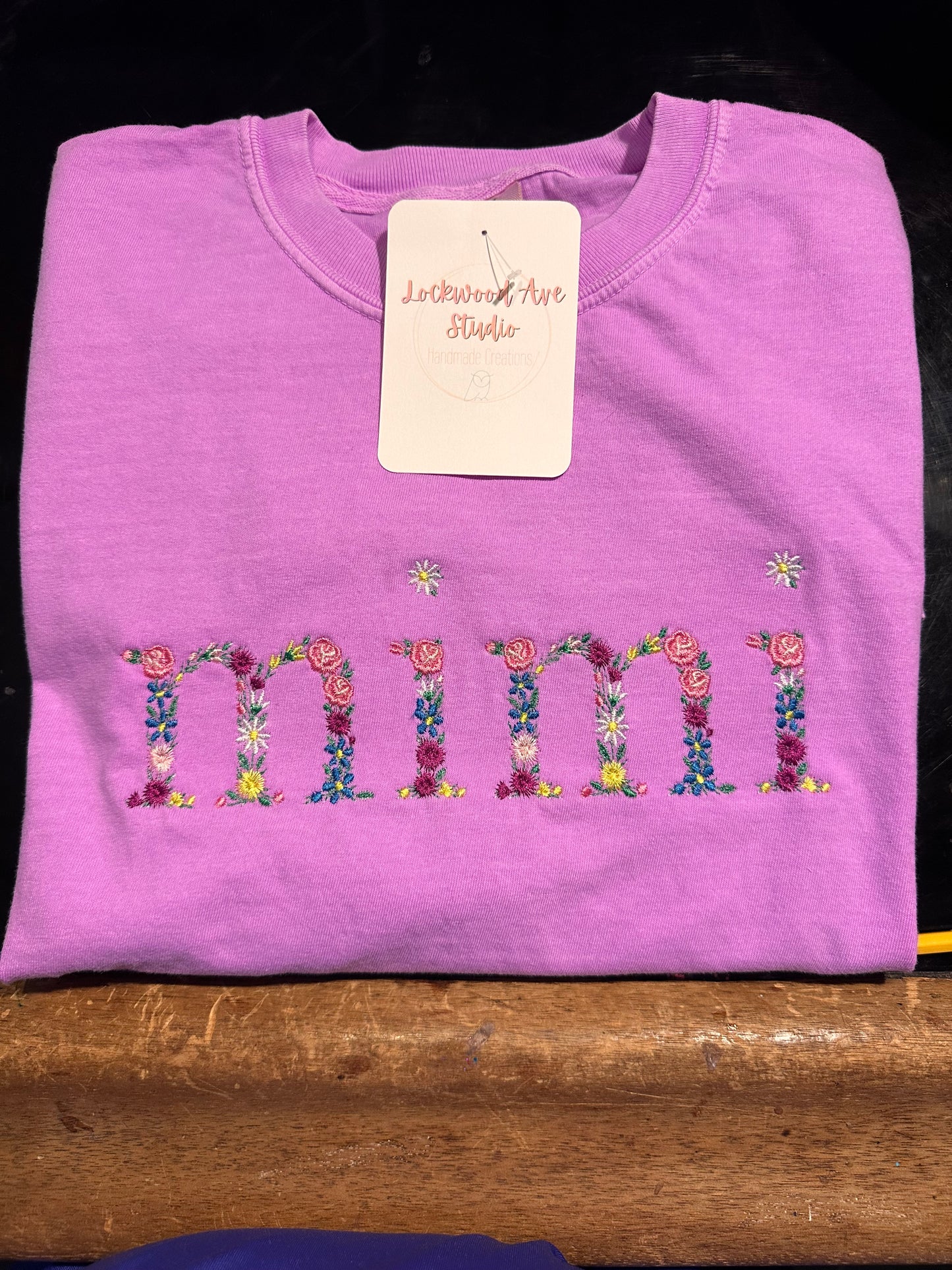 Personalized Floral Embroidered “Mama” Shirt | Custom Mother’s Day Shirt | Comfort Colors Tee | Embroidered Mom Gift | Floral Name Shirt
