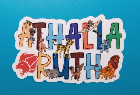 Personalized Lion Guard Name Sticker