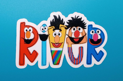 Sesame Street Themed Personalized Sticker