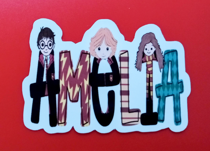 Harry Potter Name Stickers