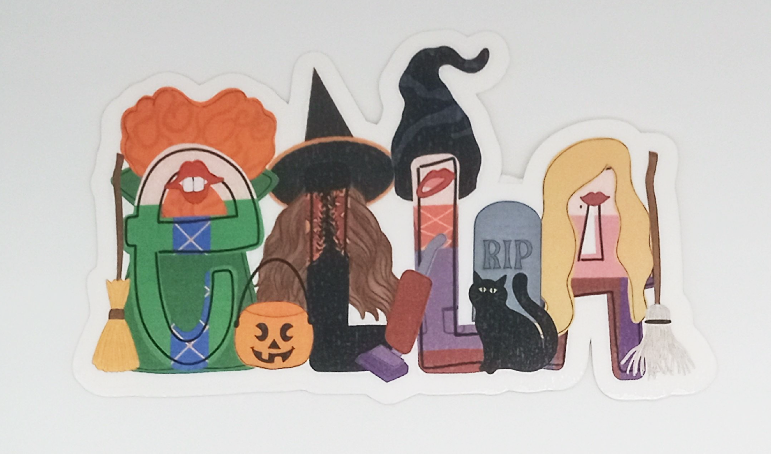 Personalized Hocus Pocus Name Sticker - Channel your inner Sanderson Sister!