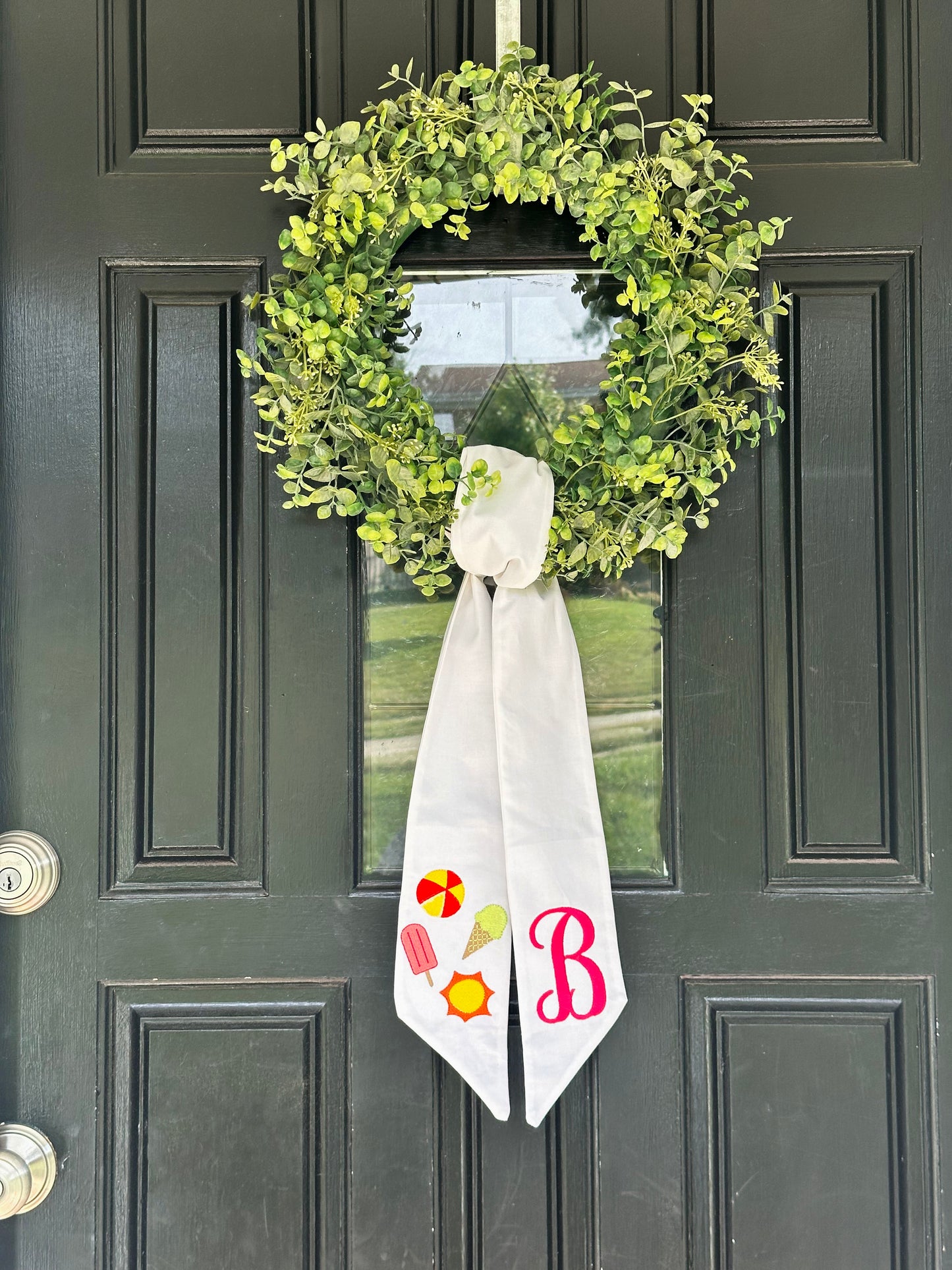 Summer Fun in the Sun Wreath Sash