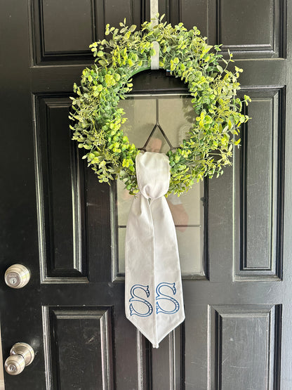 Initial Wreath Sash