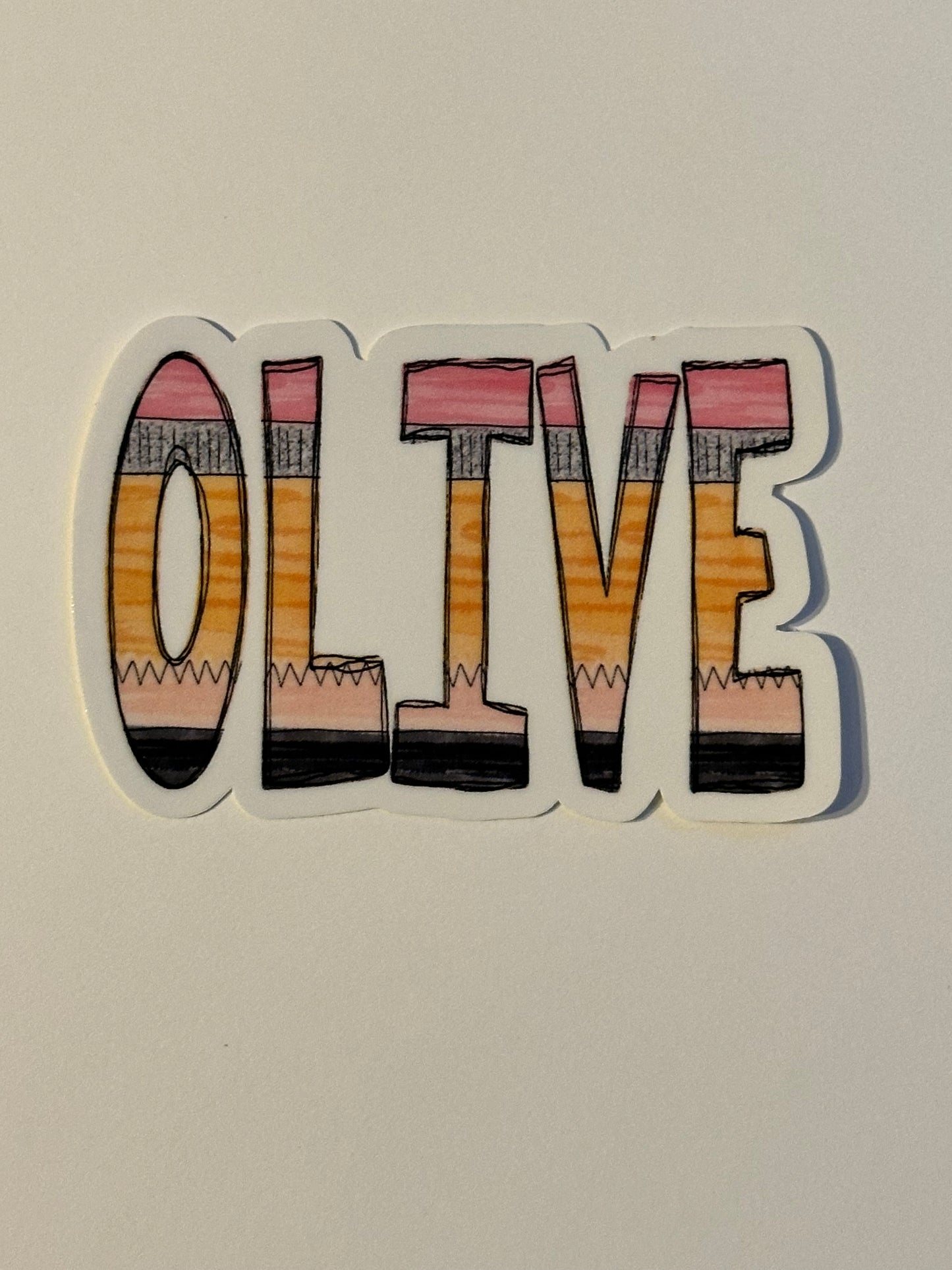 Pencil Themed Stickers