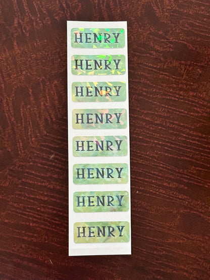 Waterproof School Supply Labels