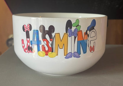 Personalized Bowl - Perfect for Ice Cream, Cereal, Popcorn and More!