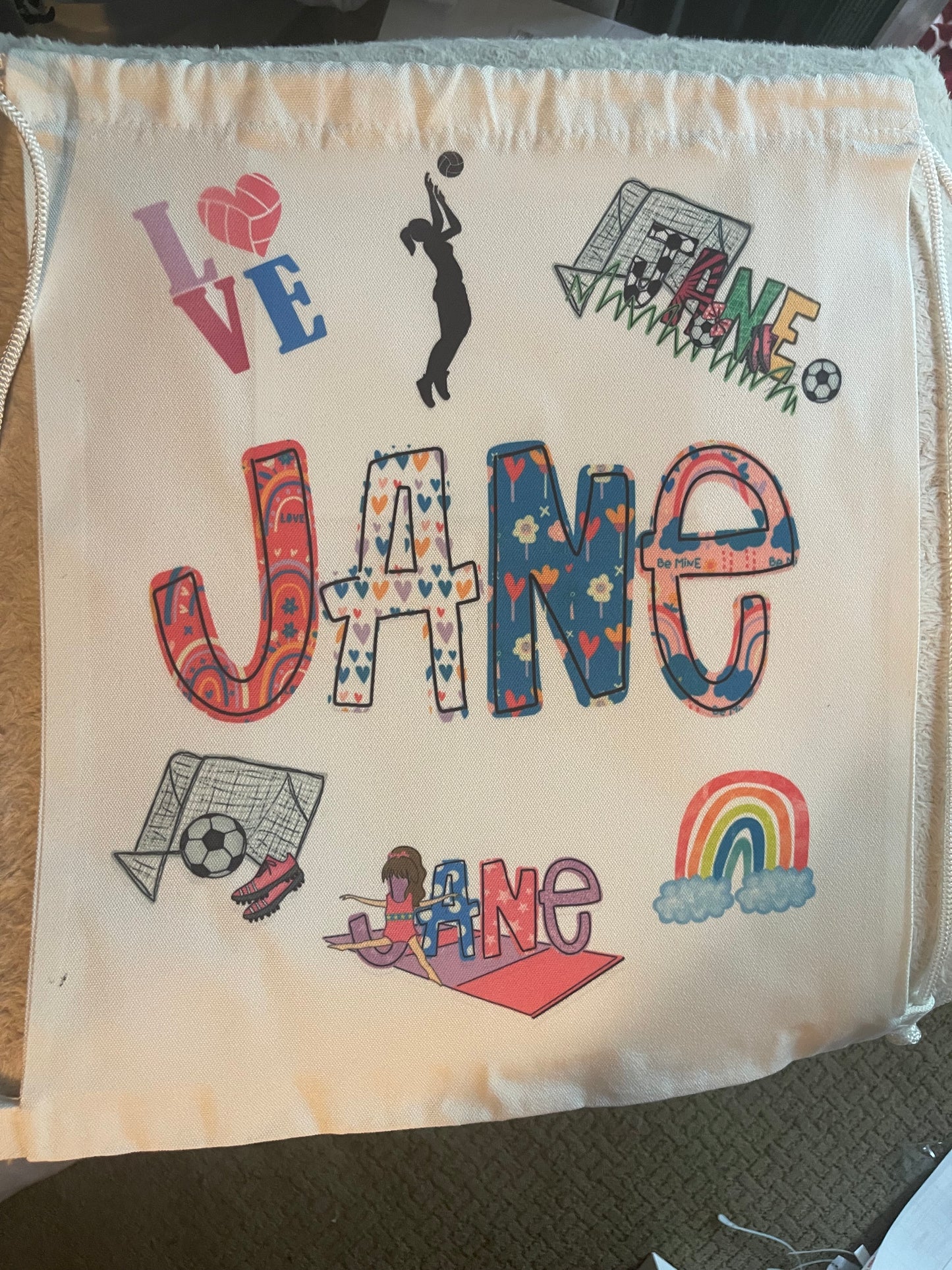 Personalized Drawstring Bag