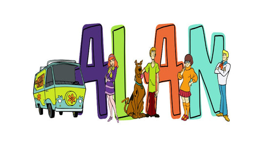 Personalized Scooby Doo Name Sticker