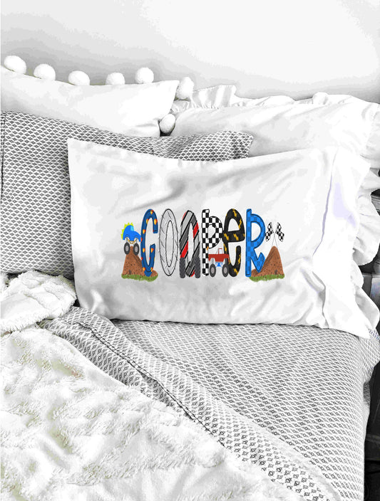 Car and Truck Lover Personalized Pillowcase