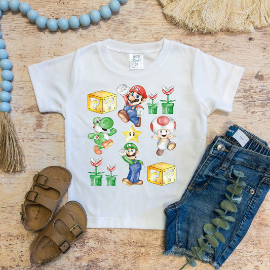 Mario Brothers Inspired Shirt