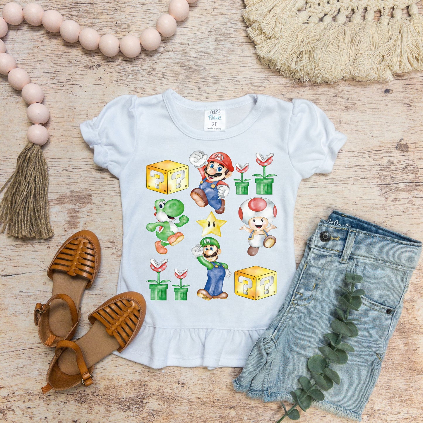 Mario Brothers Inspired Shirt