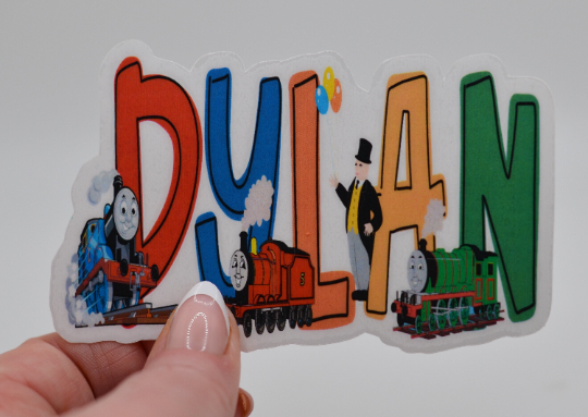 Thomas the Tank Engine Personalized Name Sticker – Lockwood Ave Studio