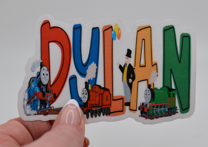 Thomas the Tank Engine Personalized Name Sticker