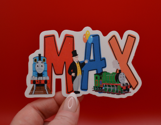 Thomas the Tank Engine Personalized Name Sticker