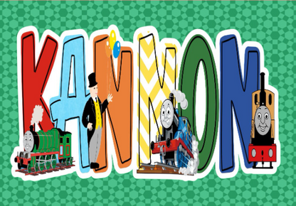 Thomas the Tank Engine Personalized Name Sticker