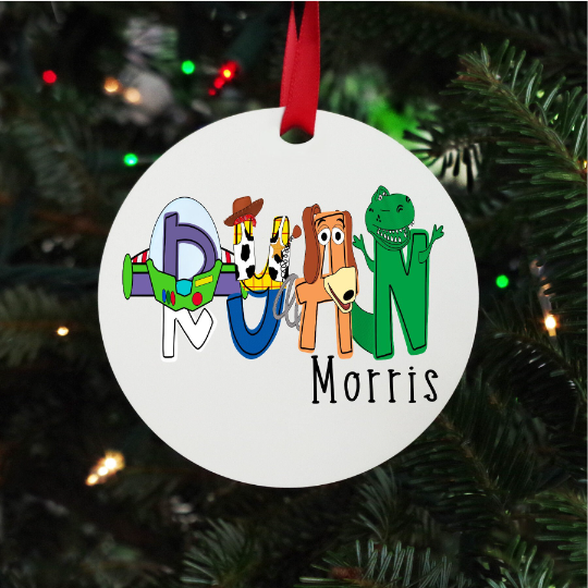 Toy Story Inspired Personalized Ornament