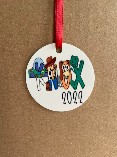 Toy Story Inspired Personalized Ornament