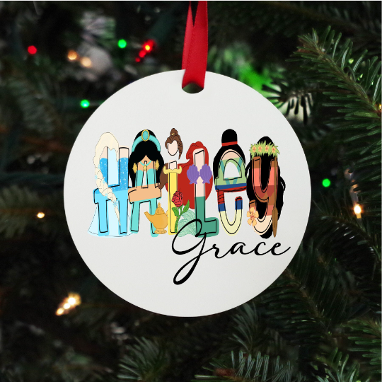 Princess Inspired Personalized Ornament