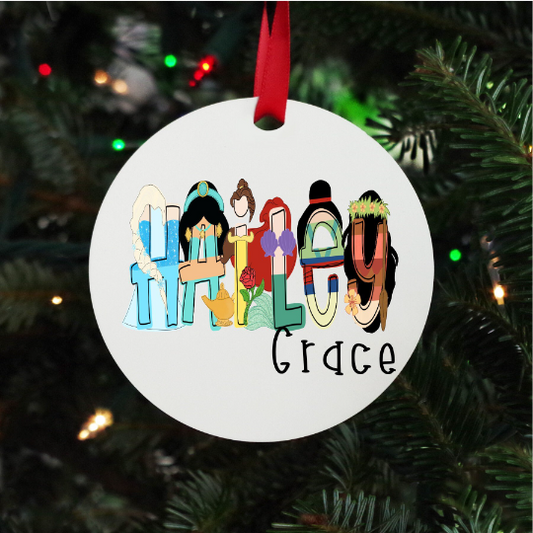 Princess Inspired Personalized Ornament