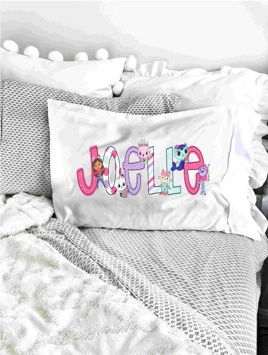 Gabby's Dollhouse Personalized Pillowcase