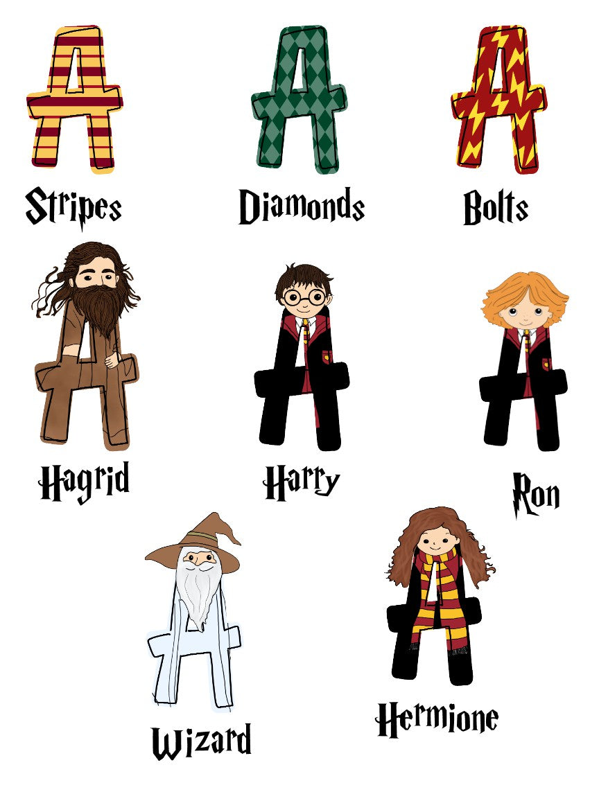 Harry Potter Name Stickers