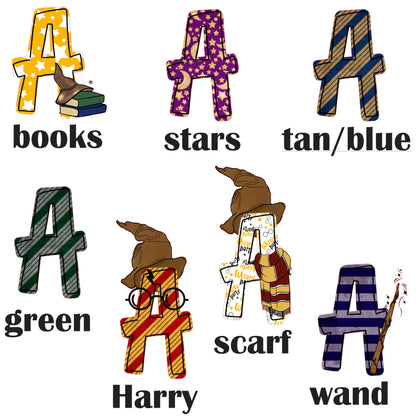 Wizard Themed Name Stickers