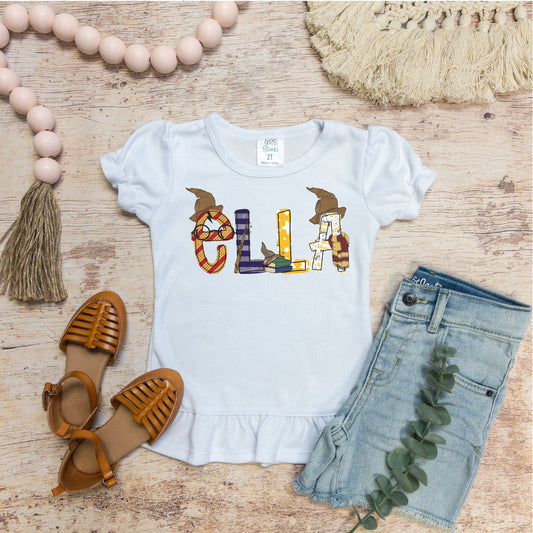 Harry Potter Inspired Personalized Name Shirt