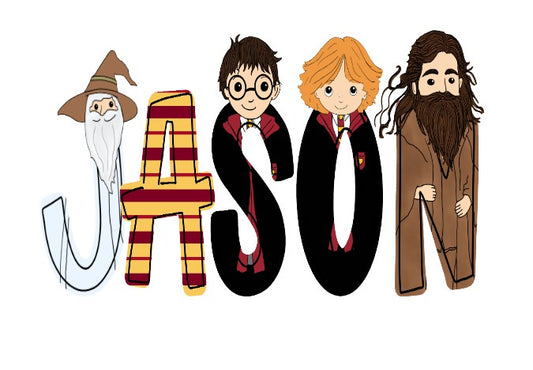 Harry Potter Name Stickers