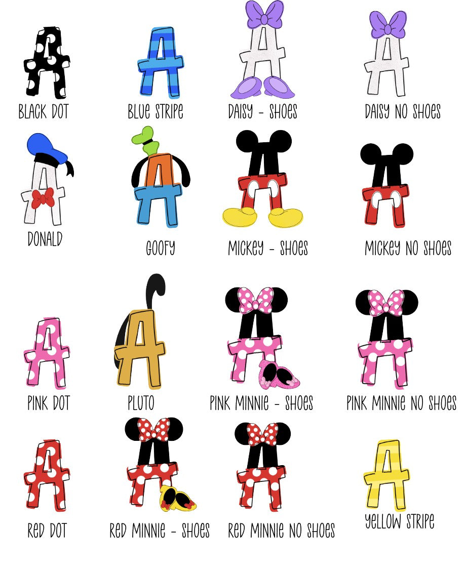 Mickey and Friends Personalized Name Sticker – Lockwood Ave Studio