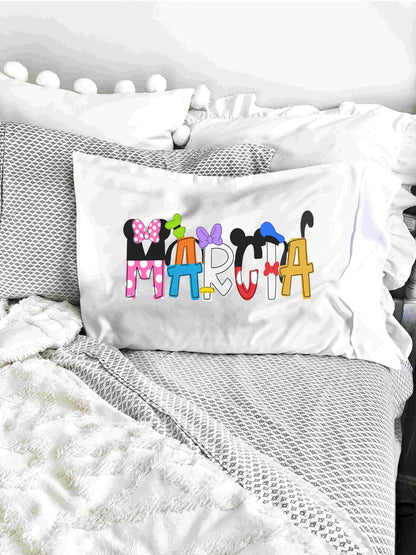 Mickey and Friends Themed Personalized Pillowcase