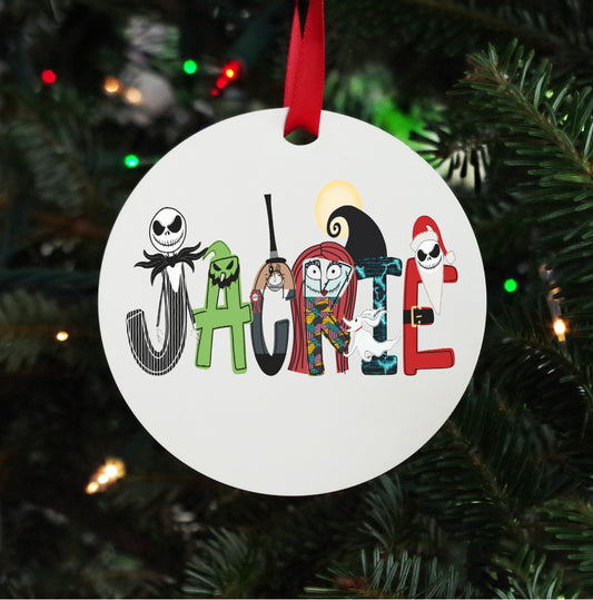 Nightmare Before Christmas Personalized Ornament