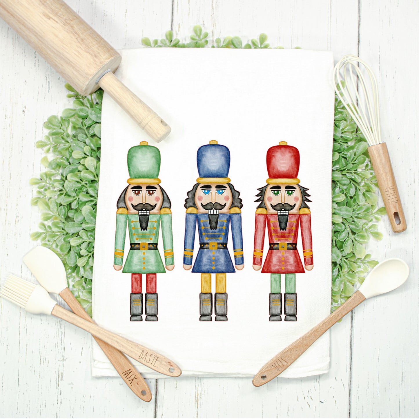 Christmas Nutcracker Trio Kitchen Towel