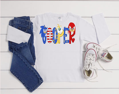 Personalized Sonic Shirt