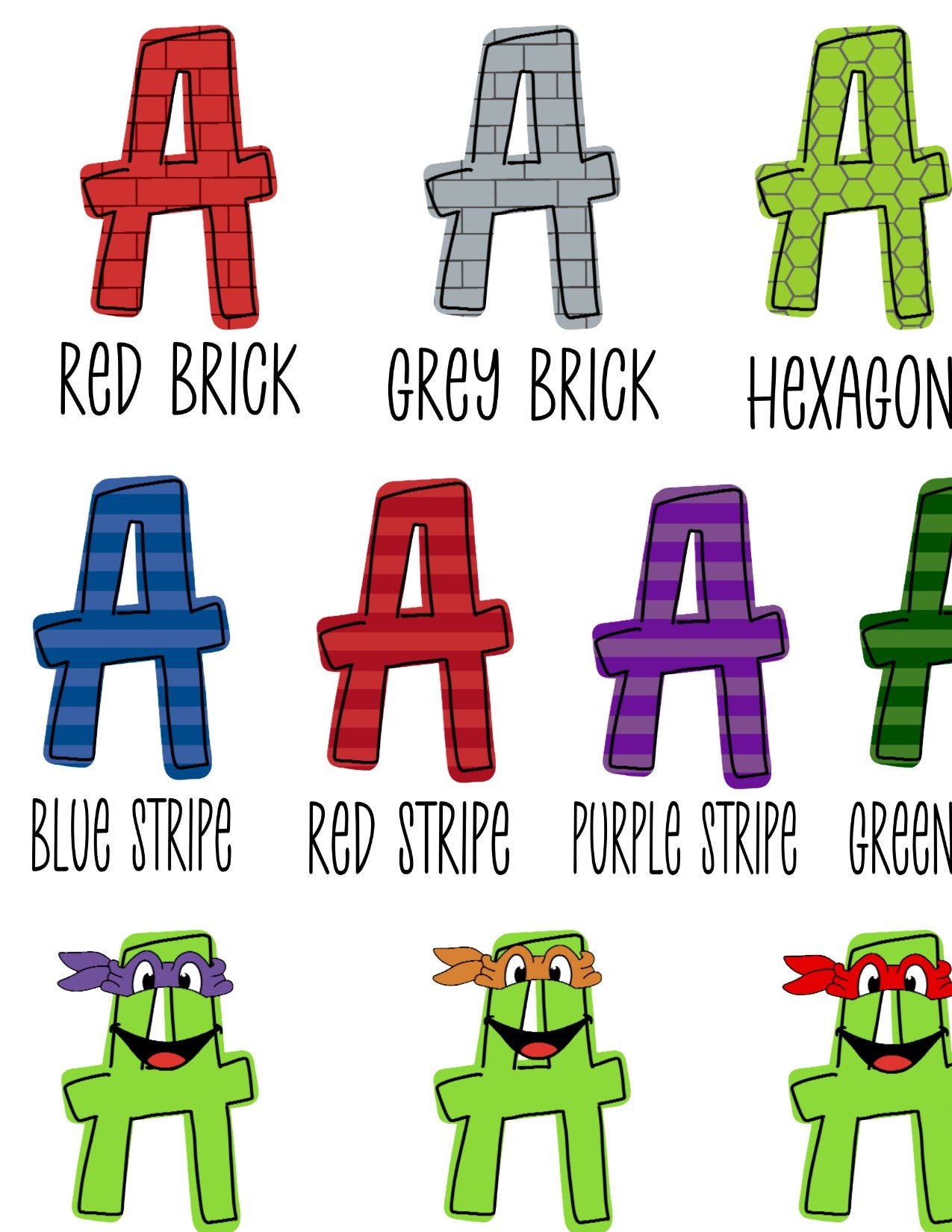 Personalized Ninja Turtles Stickers