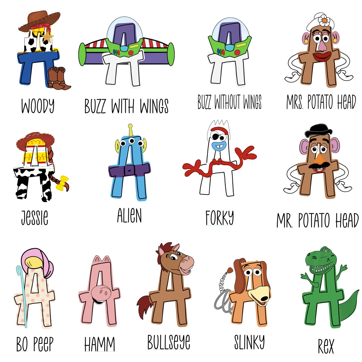 Personalized Toy Story Notecard Set