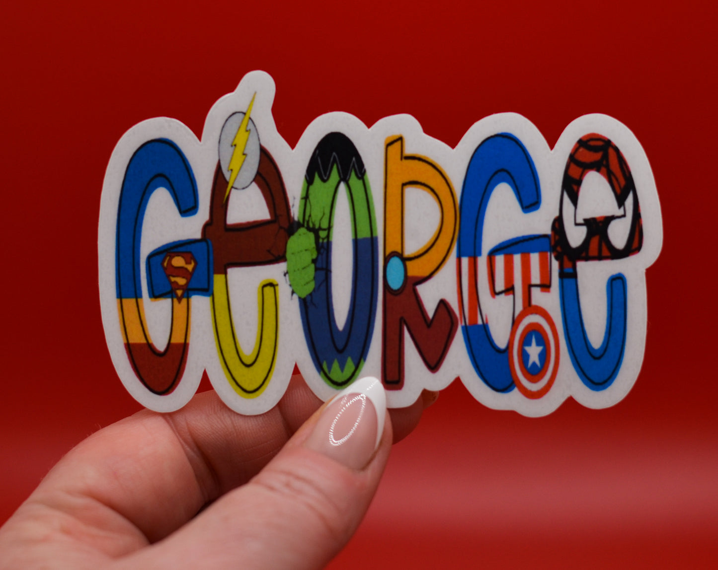 Superhero Sticker